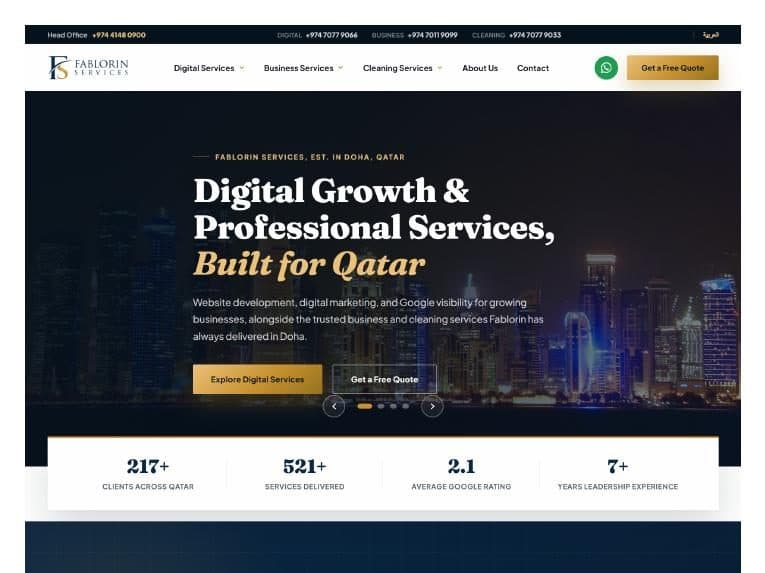 Fablorin Services: Digital Growth Agency, Qatar