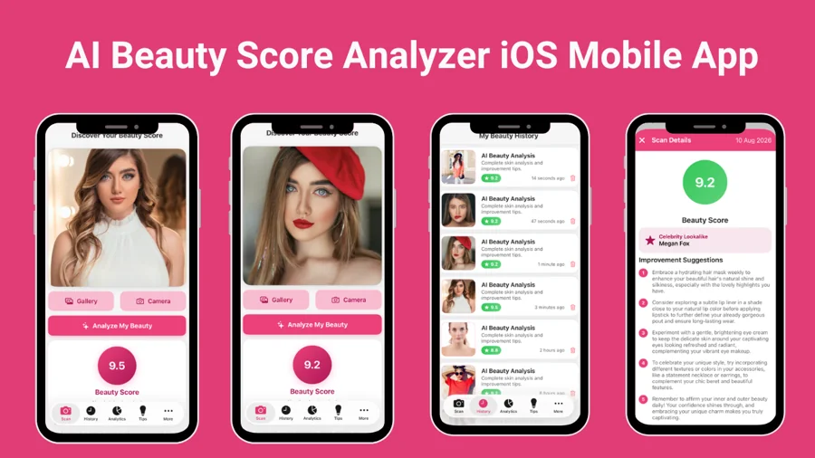 GlowScore: AI Beauty Analysis App