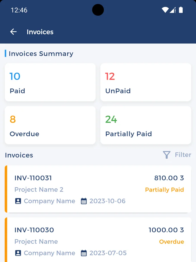 ServiceHub: ERP Customer App