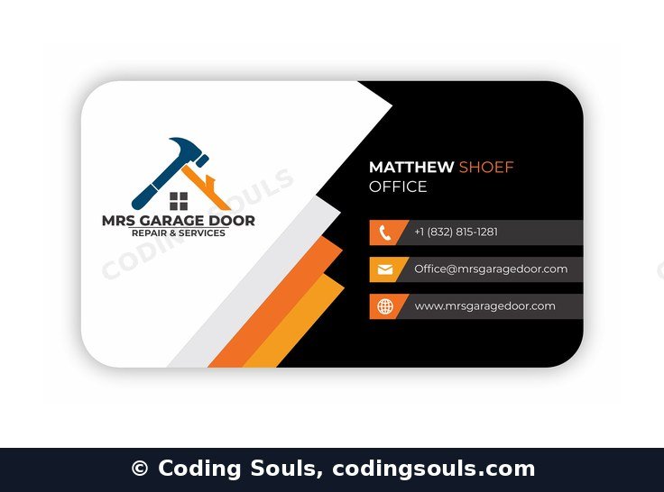 MRS Garage Door logo design by Coding Souls